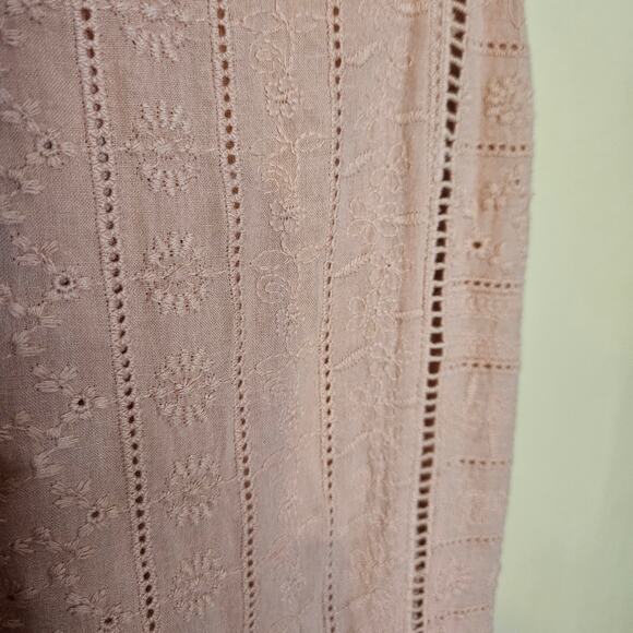 Wild Fable Size Extra Small XS Light Pink Pastel Dress Pockets Cotton Rayon - Picture 4 of 9